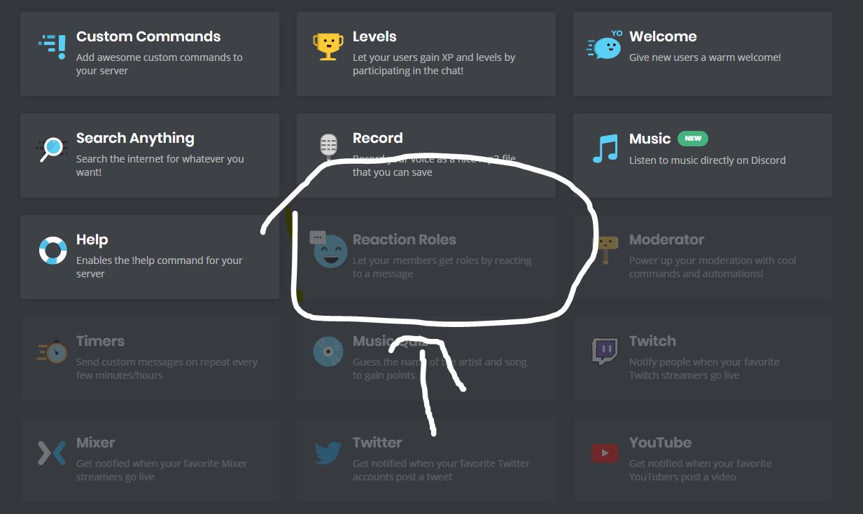 Discord Mee6 でリアクションで役職を付与する方法